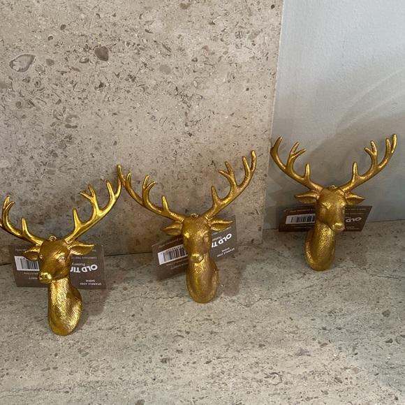 Buck With Antlers Christmas Ornaments. Set of 3. - Picture 5 of 5